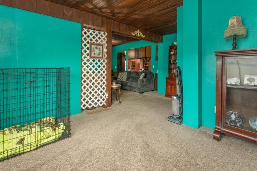 You can see from the 2nd entertainment area, the main living room