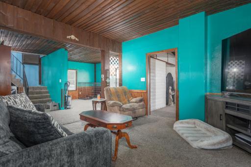 This photo shows the 3 usable living spaces.