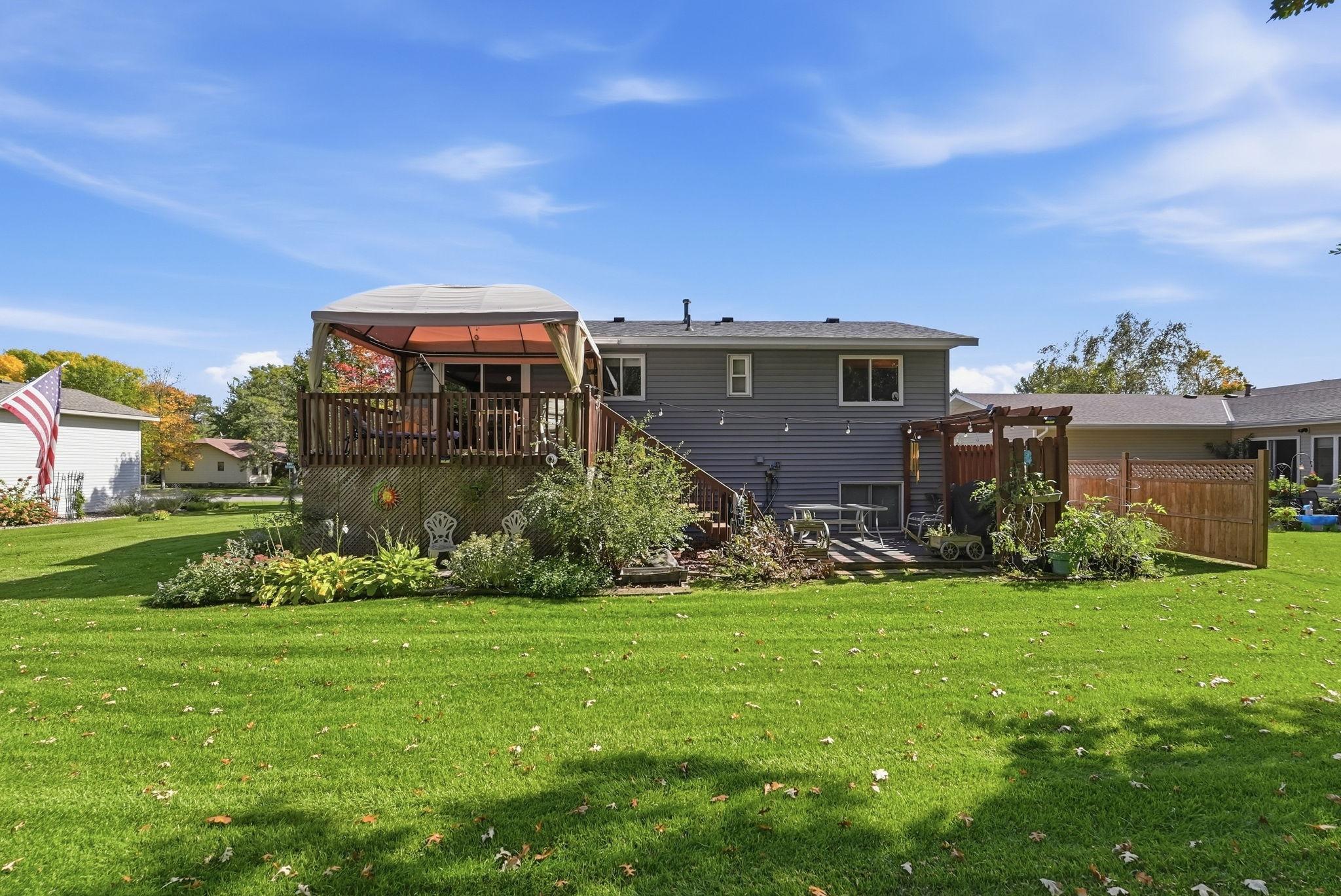 View of the back of the home.