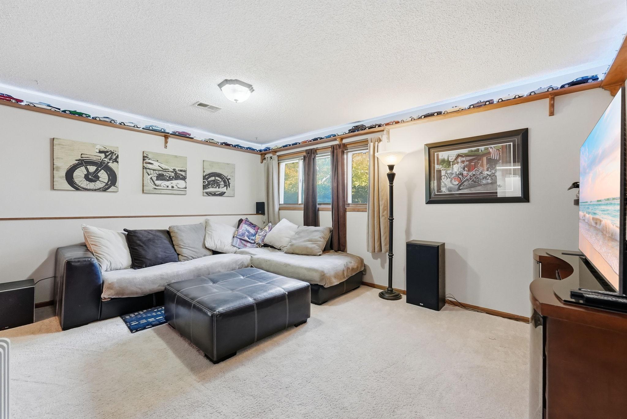 Allows for various furniture arrangements.
