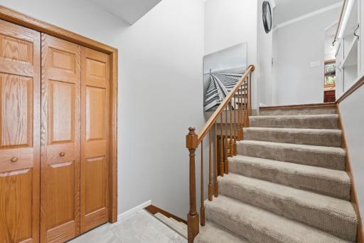 Upon entrance you are greeted by a foyer with closet space for all your outdoor apparel.