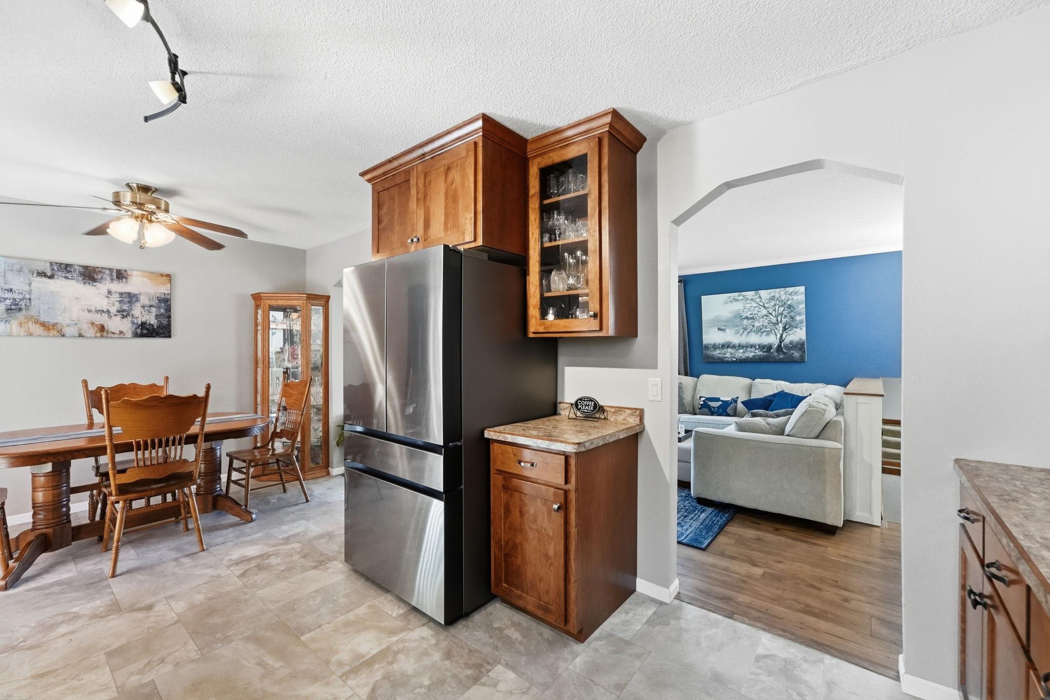 Stainless steel appliances throughout.