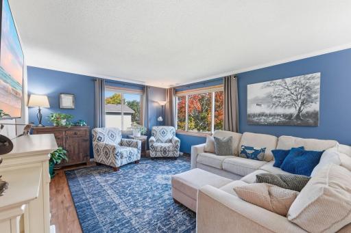 Well-placed windows brighten the interior.