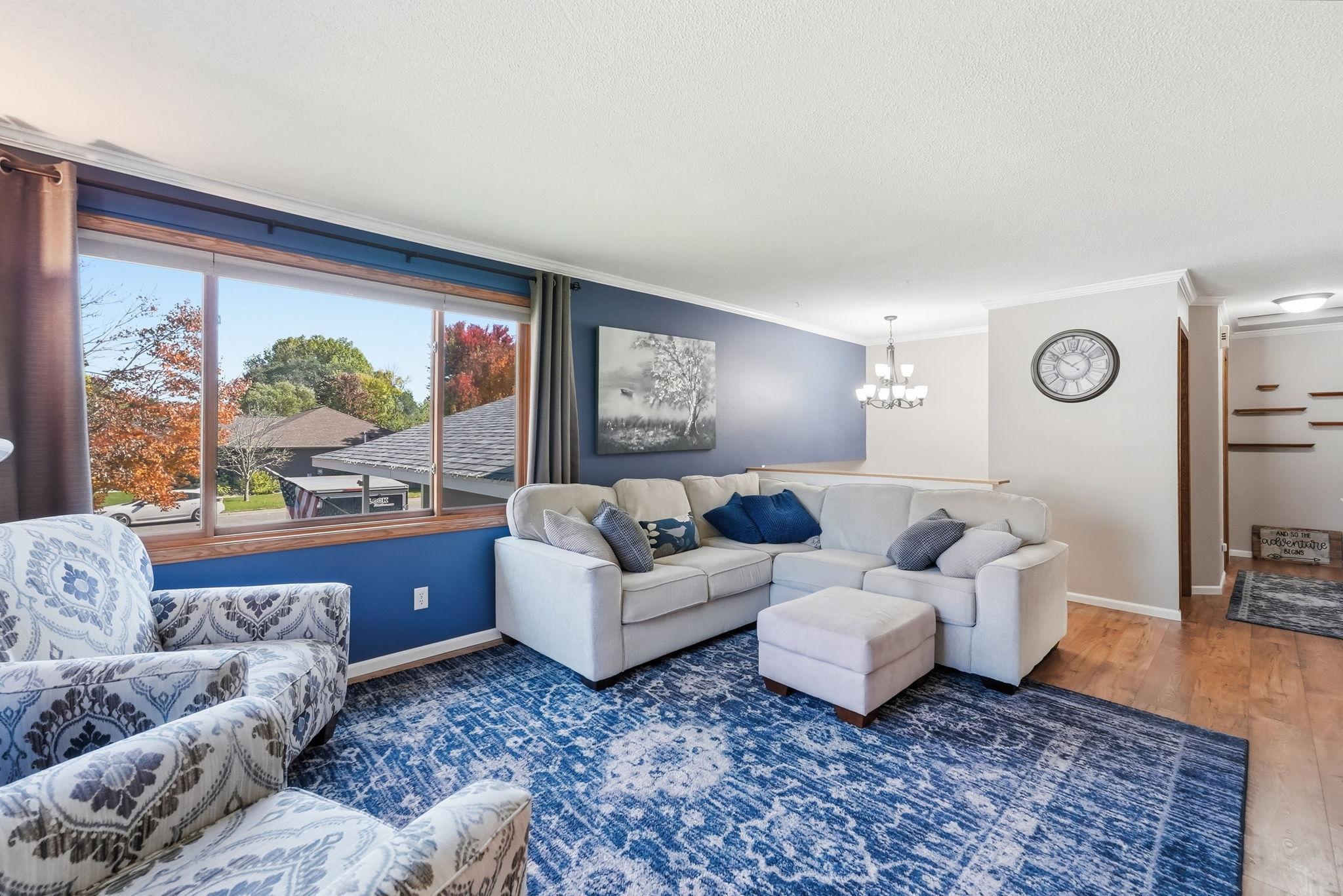 Comfortable and versatile, this space is ready to become the center of everyday living.