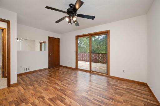 Nice-sized upper bedroom with walk-in closet!