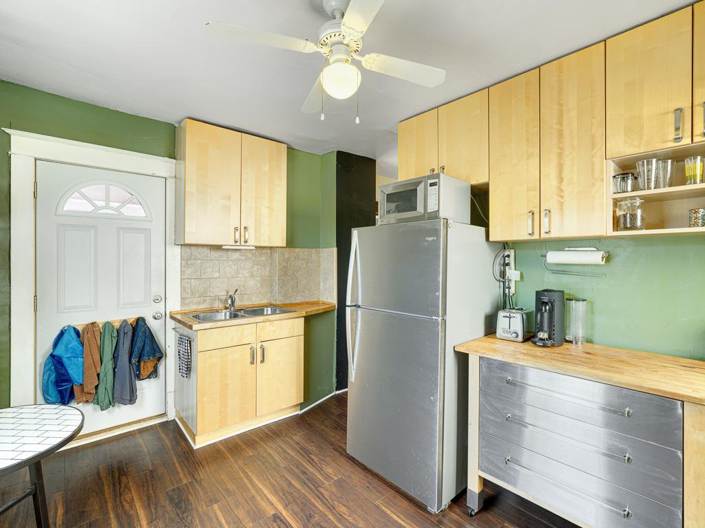 Entrance from the backyard and mudroom.
