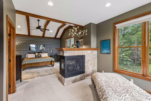 A primary suite that is a tree top retreat!