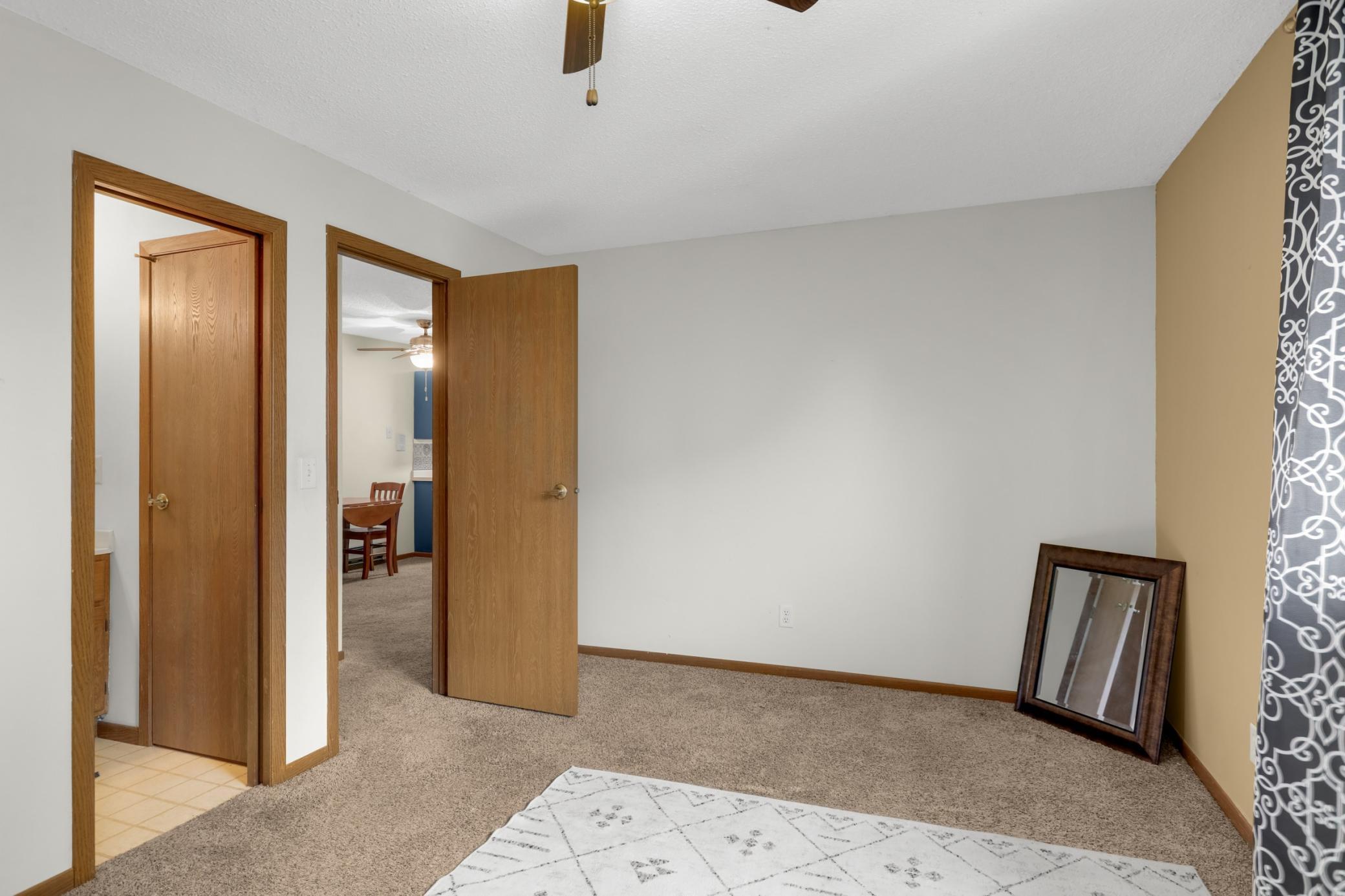 Second bedroom overlooks the main living space.