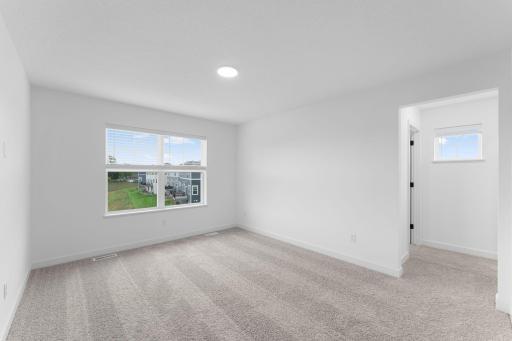 Featuring the largest bedroom in the home, the ownerâs suite is a tranquil escape after a long day. It comes complete with an adjoining bathroom and a large walk-in closet.