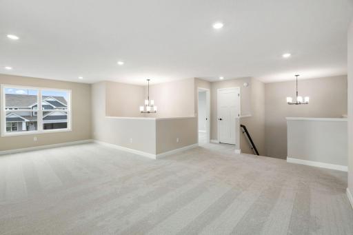 The upstairs loft is multipurpose in nature and can function as another common area for doing homework, playing games, reading books and more.