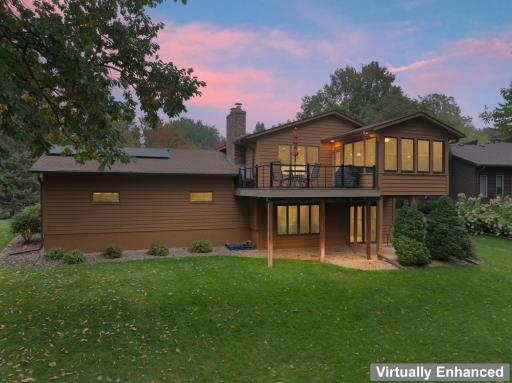 Beautifully landscaped around the entire home.