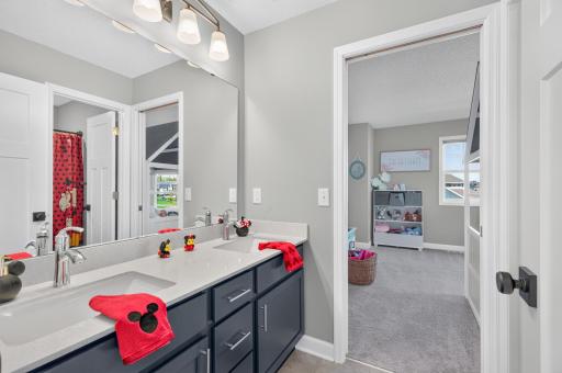 Bedroom #4 with walk in closet and jack and jill FULL bathroom