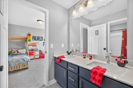 Bedroom #4 with walk in closet and jack and jill FULL bathroom