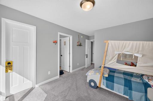 Bedroom #4 with walk in closet and jack and jill FULL bathroom