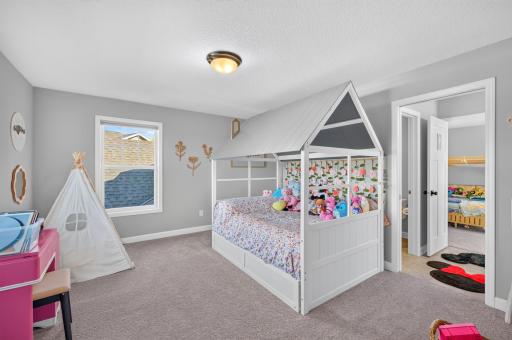 Bedroom #3 with walk in closet and jack and jill FULL bathroom