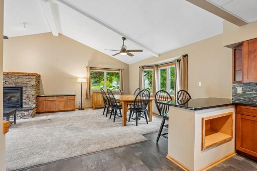 Huge dining area