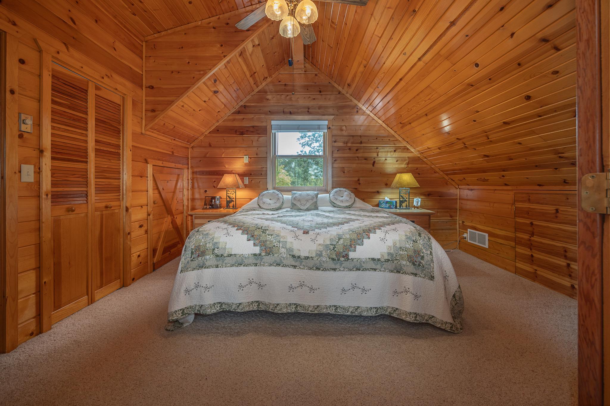 Upper level bedroom with ensuite