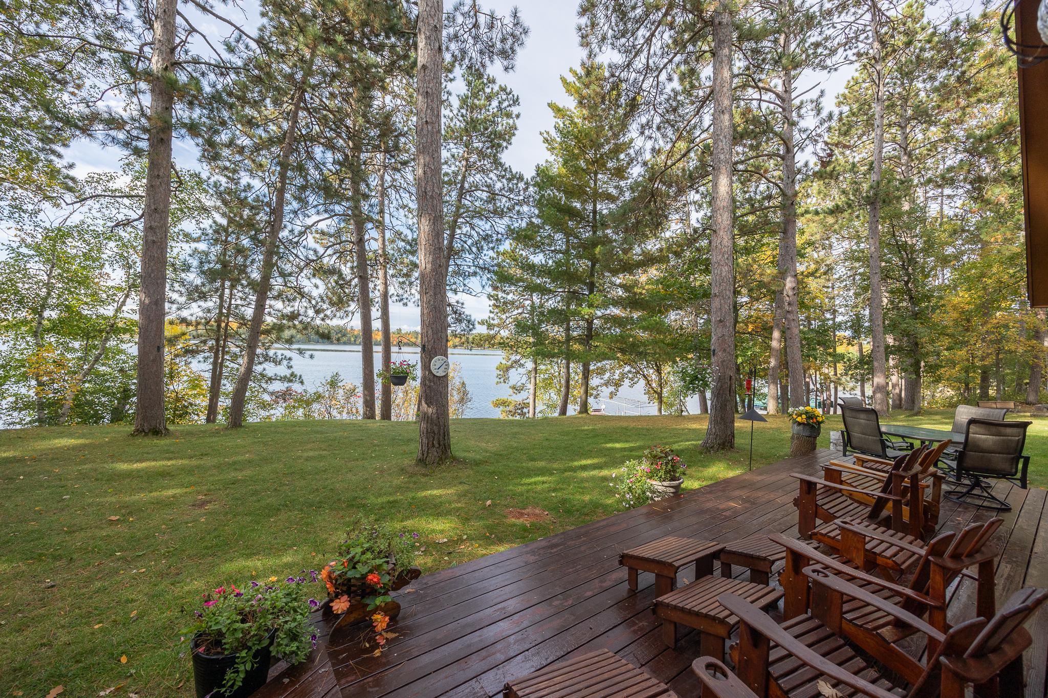 Lakeside deck