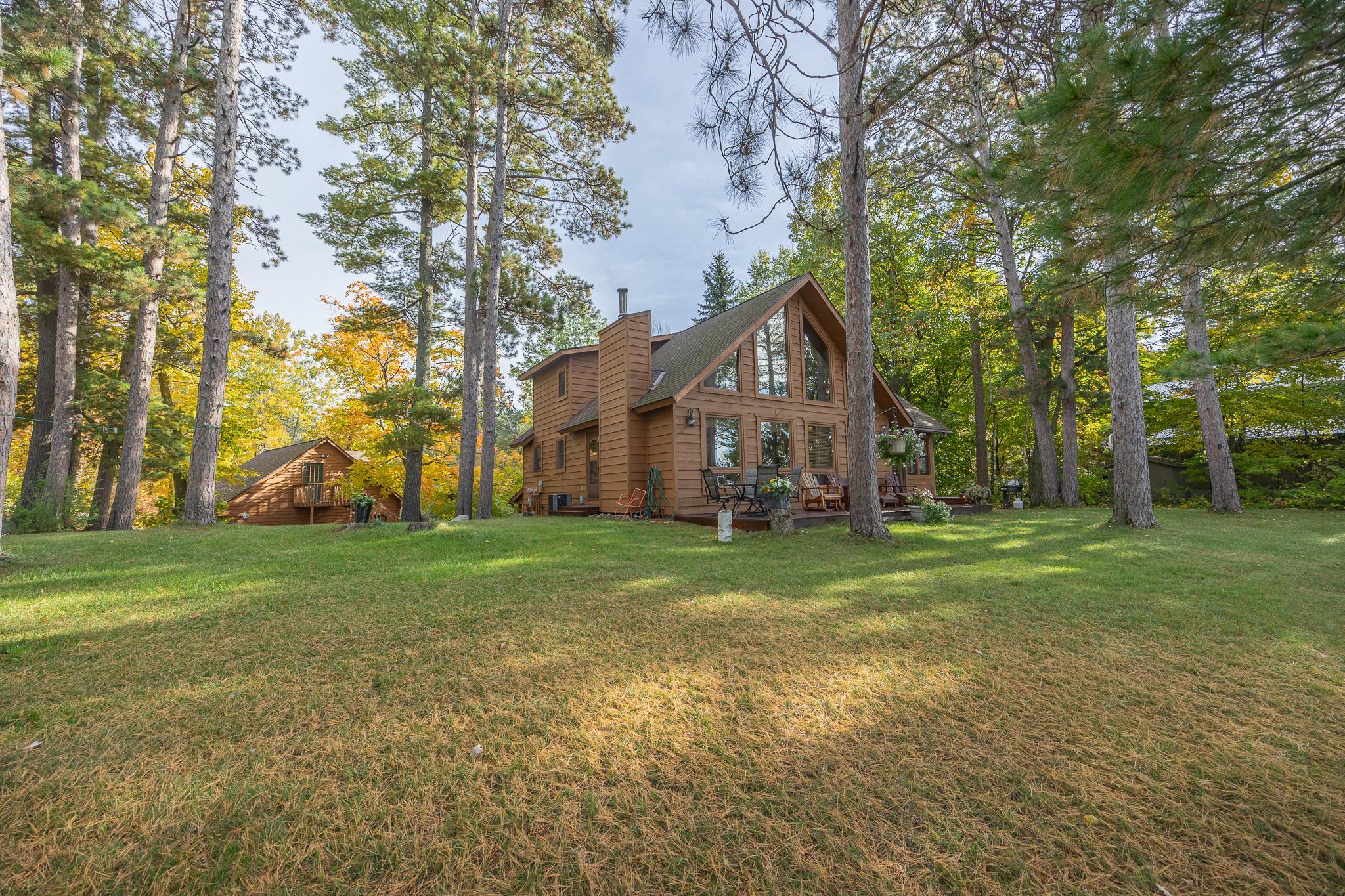 Lakeside views of home