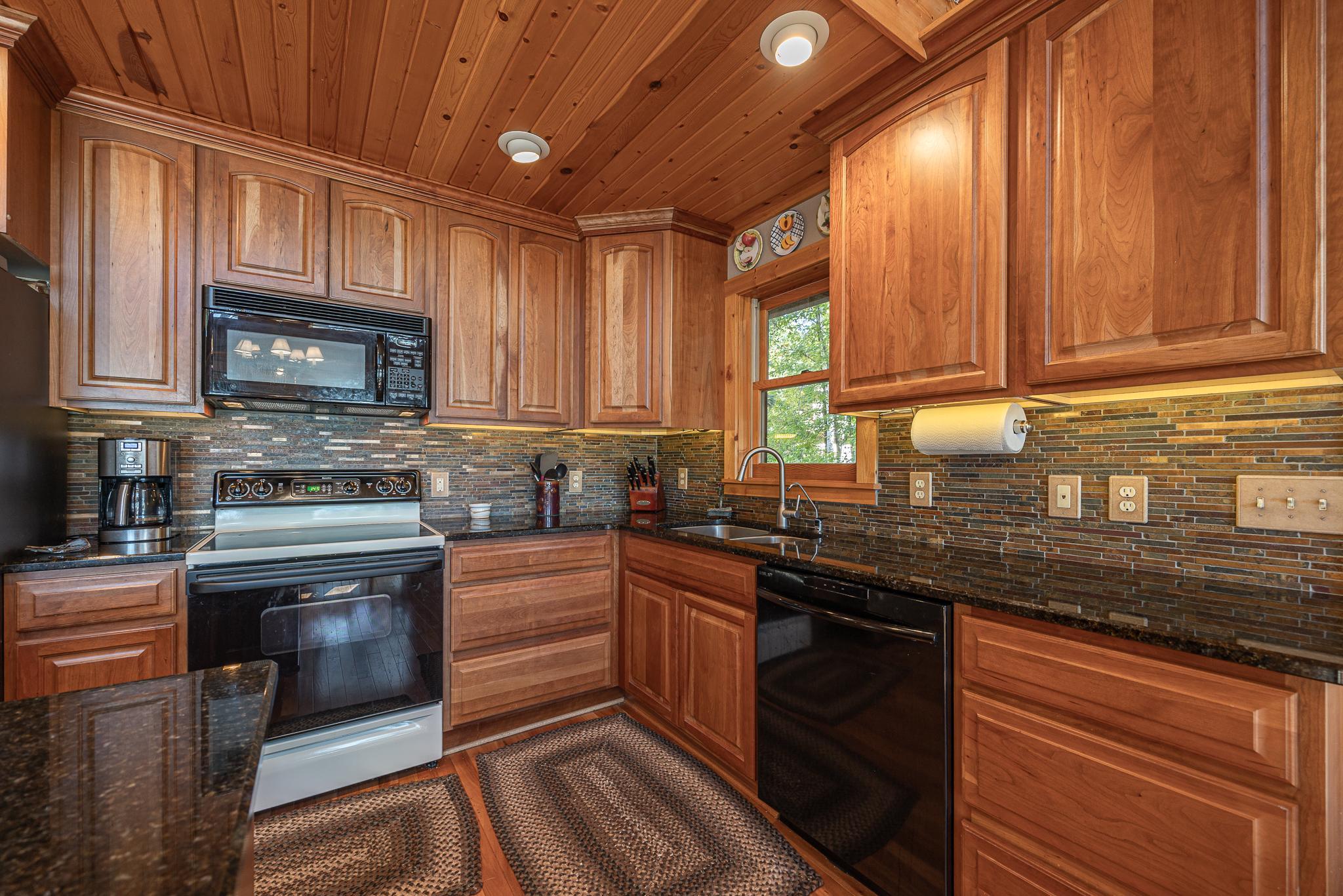 Ample cabinet space with soft close drawers