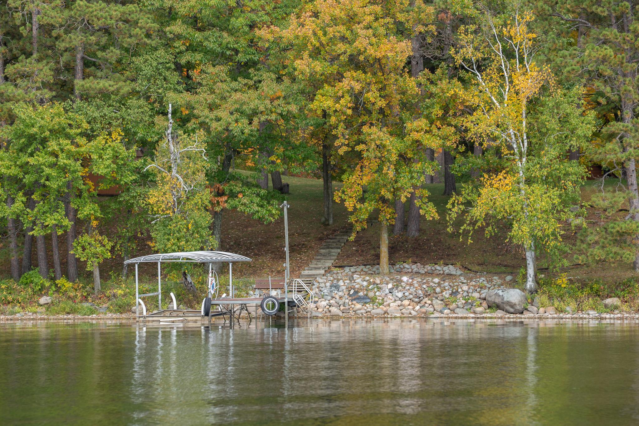 Enjoy seating area at the waters edge
