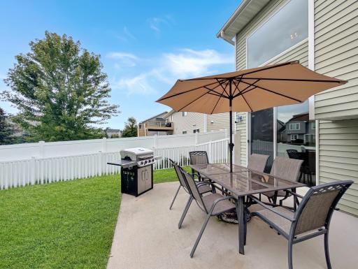 Your new patio space, perfect for a barbecue night with your family and friends!