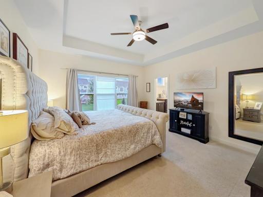 With a large window for light and the ceiling fan keeping you cool, what could beat it?