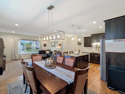 Plenty of room for your family's dining table and for hosting!