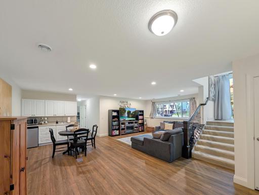 Finished basement with plenty of room for your creativity!