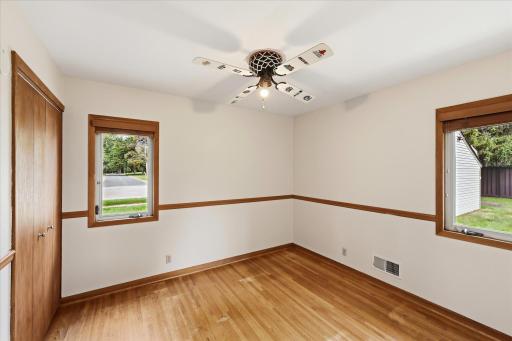 3rd bedroom on main level is large with two windows