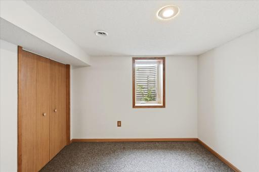 bedroom is large and also has its own egress window