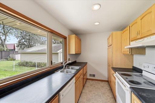 Lots of cabinet space including a pantry area with pullout drawers