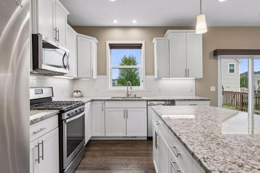 Bright and airy kitchen with walk-in pantry