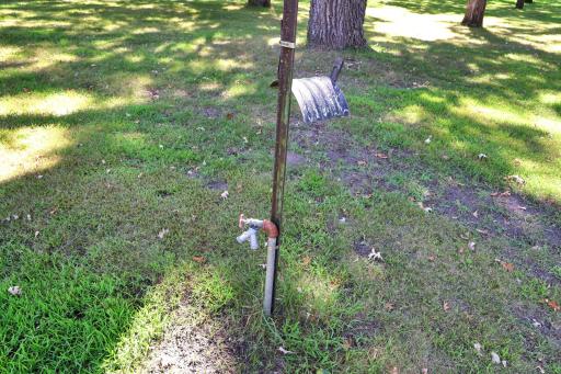 Water is already run to your garden area for added convenience.
