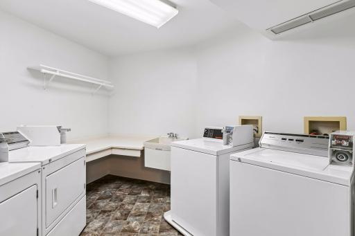 The building has shared laundry facilities. This room is just a few doors down the hall from your unit.