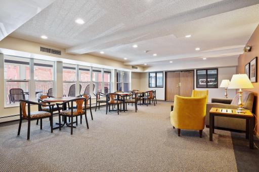 Reserve the huge community room for your next event or just enjoy hanging out with your neighbors!