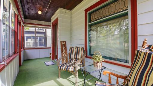 Rest and relax on the fabulous front porch.