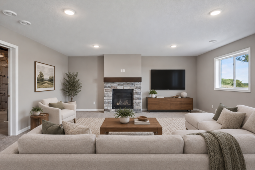 Virtual Staging of photo #22 Walkout Level Family Room