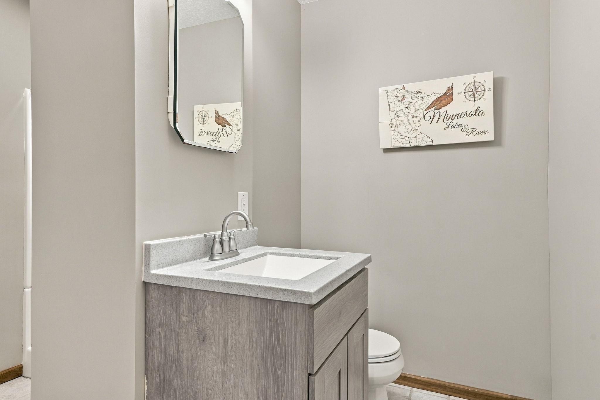 Lower level 3/4 bath