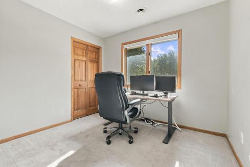 Fourth bedroom in upper level currently used as an office