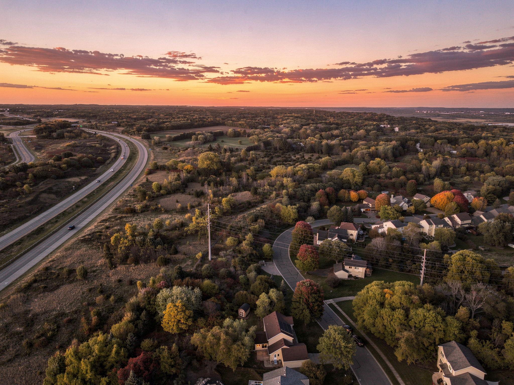 Twilight Aerial View
