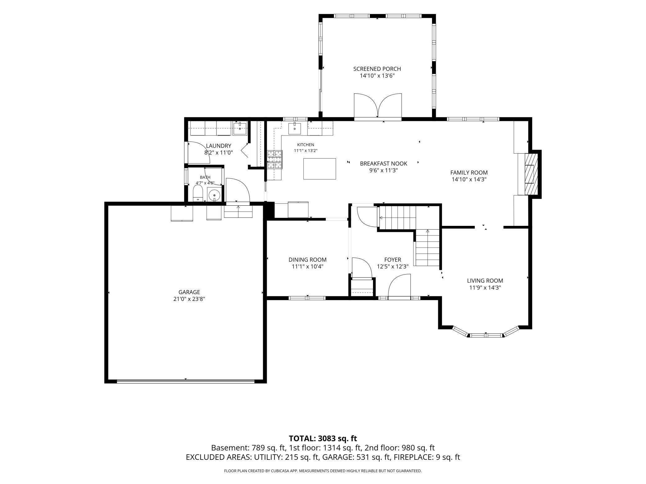 Main Level Floorplan
