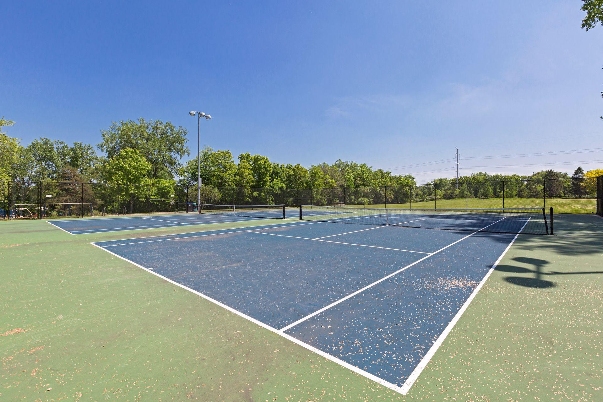 Opportunities to play tennis or pickleball close to home.