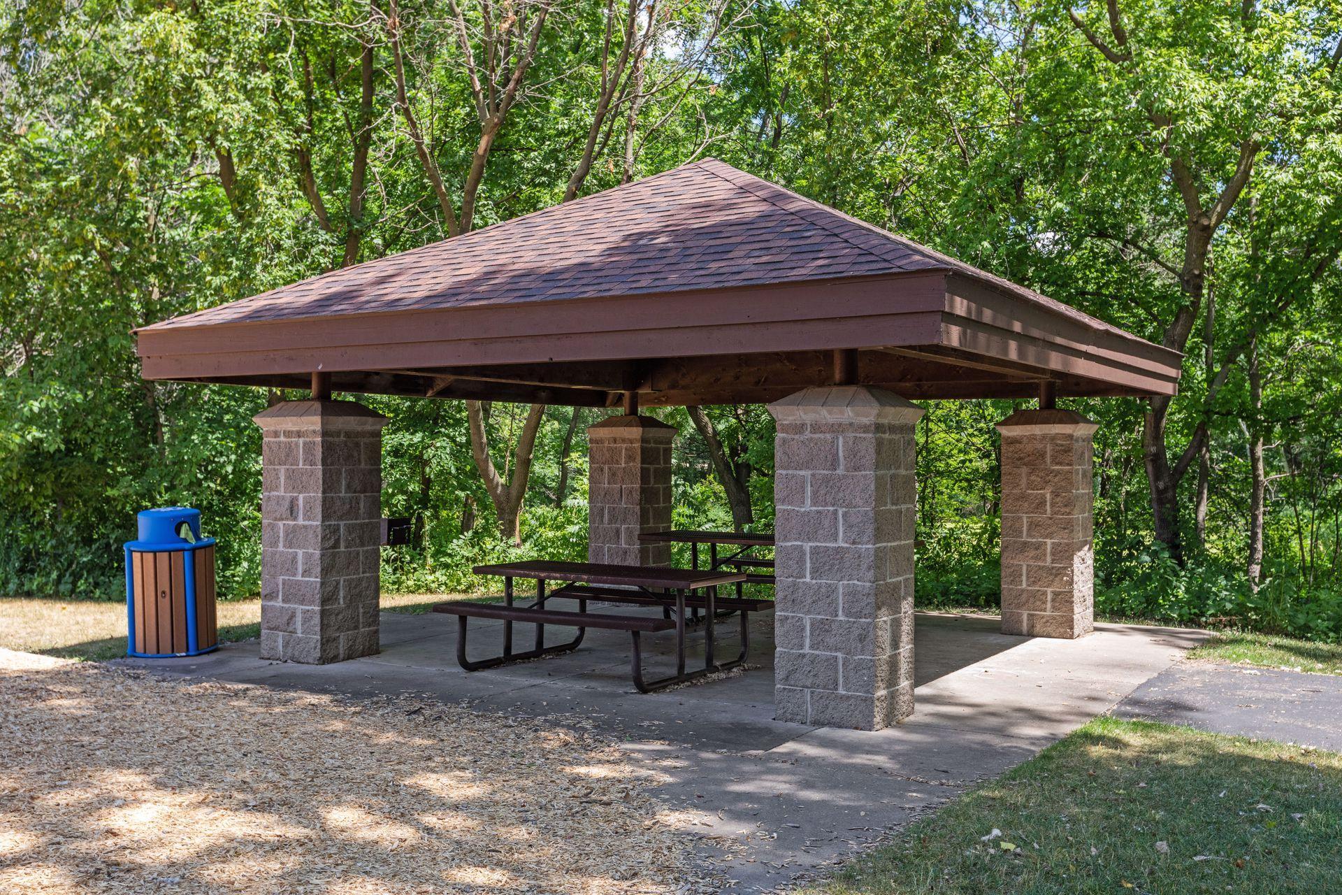 Picnic pavilion at nearby