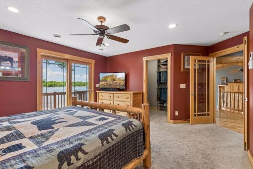 Large Walk-In Closet and Panoramic Lake Views