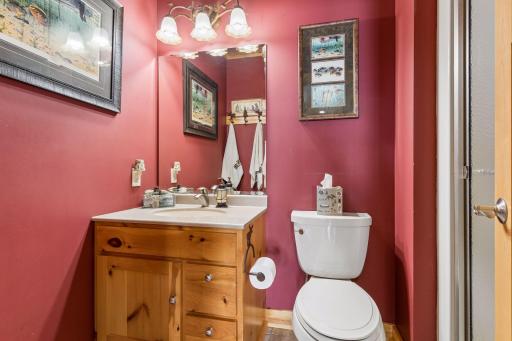 Main Level Bathroom with Shower off the Lake