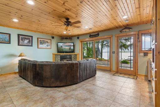 Main Level Family Room with Heated Flooring