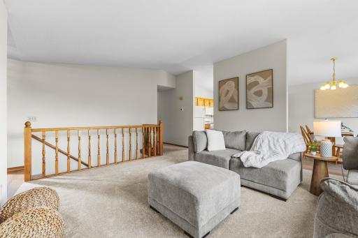 This space is generously sized and a nice compliment to the lower level spaces!