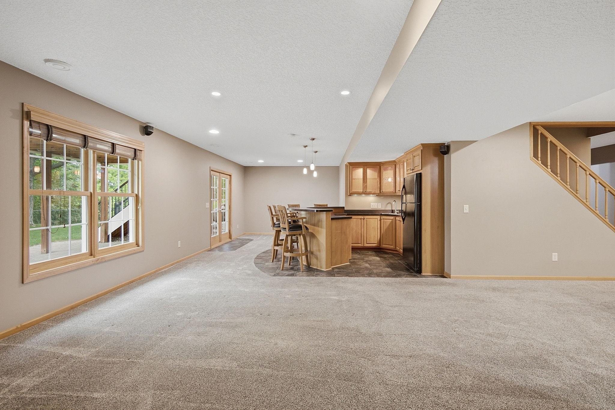 Huge Lower Level Entertaining Space
