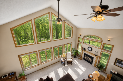View from upstairs (AI used to make trees green)